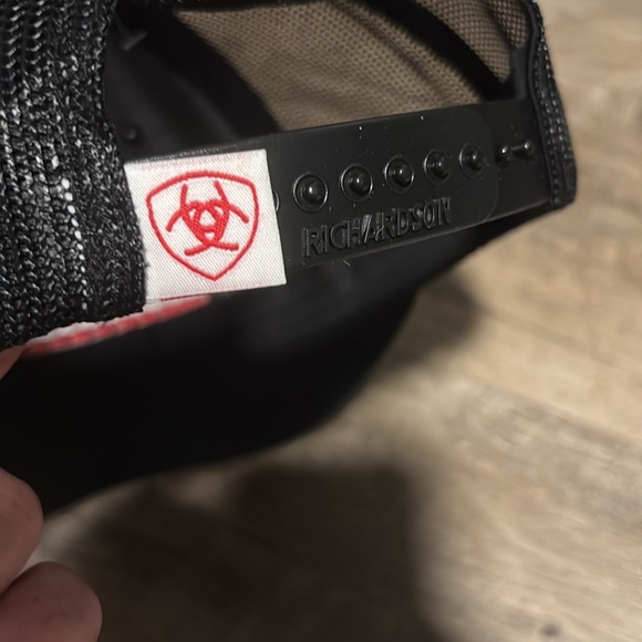 Ariat Richardson Original Trucker Hat,Basketweave American Flag,snapback cap/hat - Picture 5 of 10